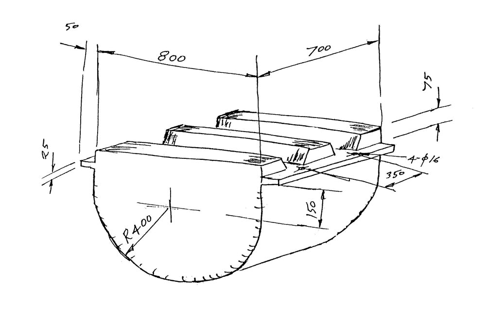 Pontoon Half Round